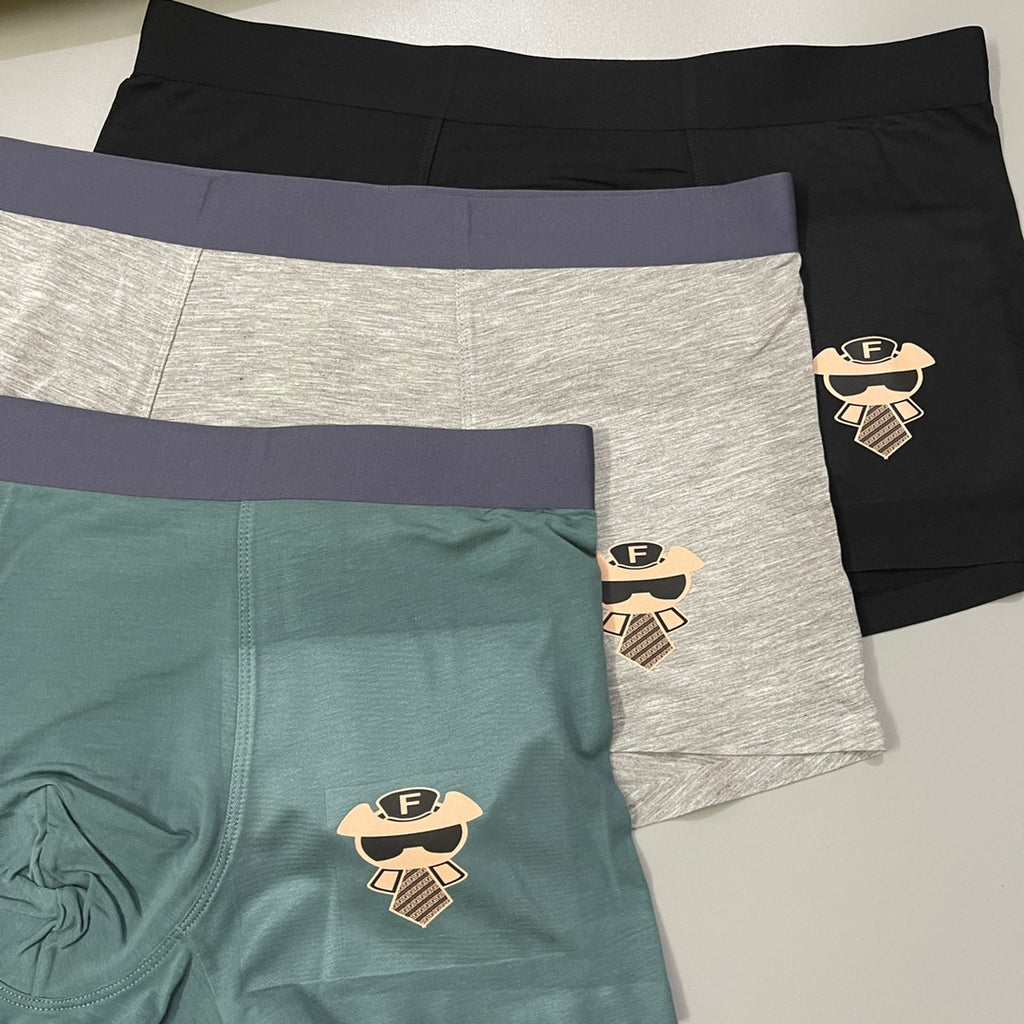 Fendi Modal Men's Boxer Briefs - 3-Piece Box