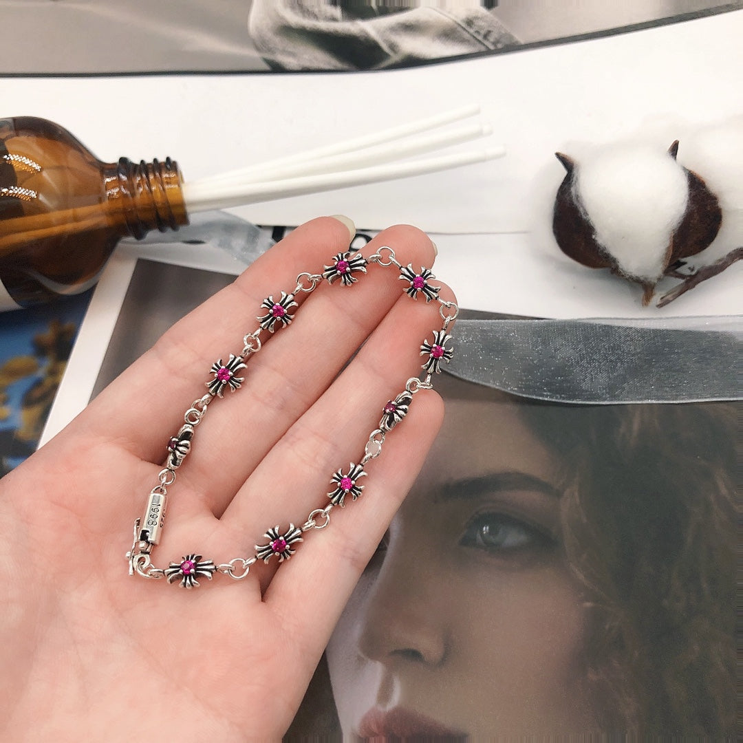 Cross Statement Bracelet in Metal-Tone – Design 16 styled product view