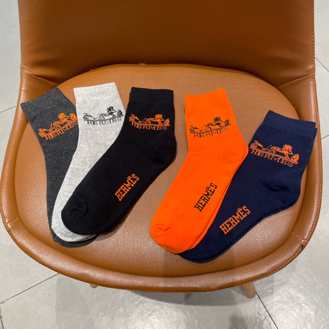 Hermes Short Socks - 5-Pair Pack