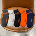 Hermes Equestrian-Inspired Graphics Crew Socks - 5-Pair Set