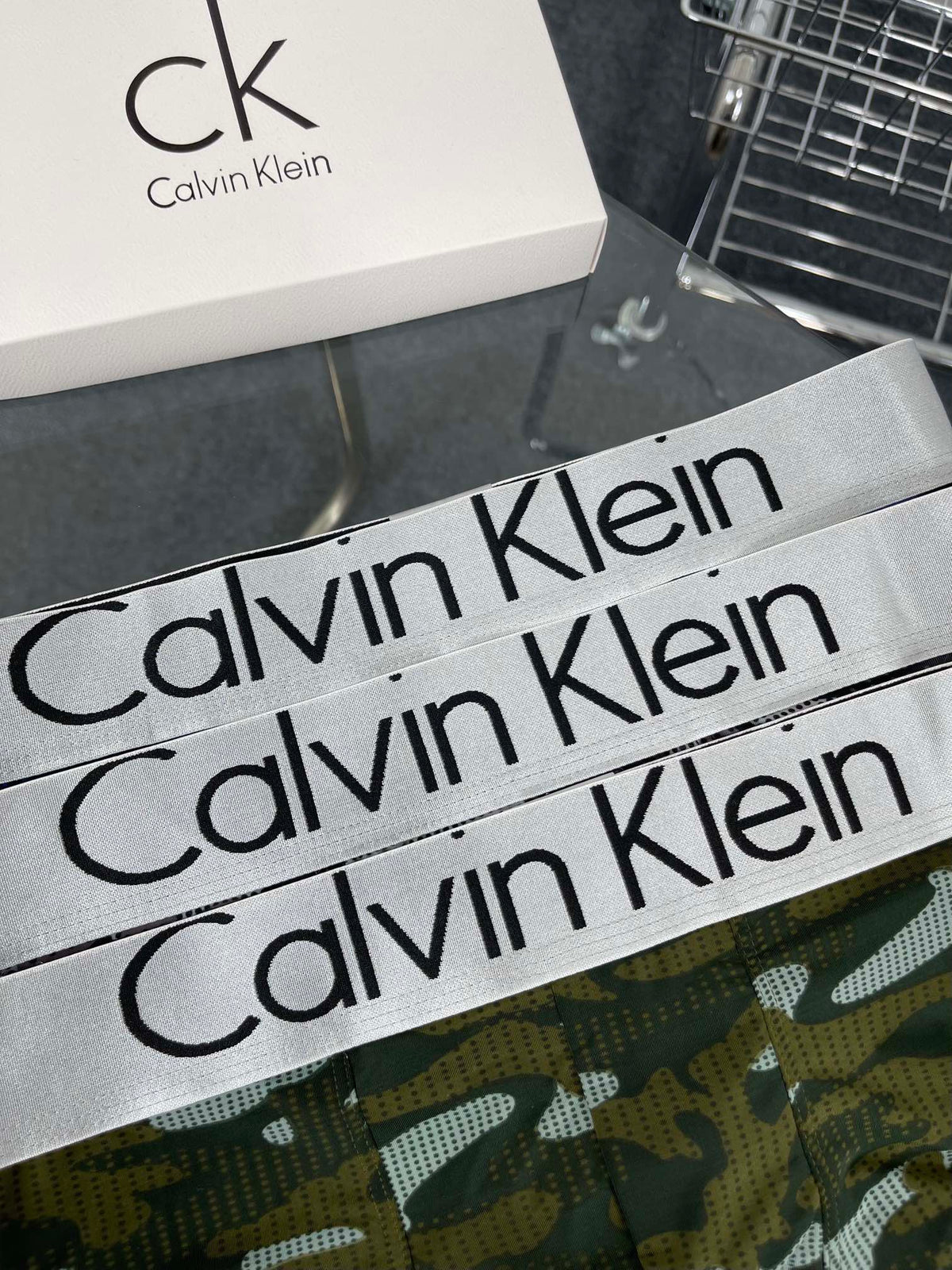 Calvin Klein Broad Logo Waistbands Men's Boxer Briefs - 3-Piece Box