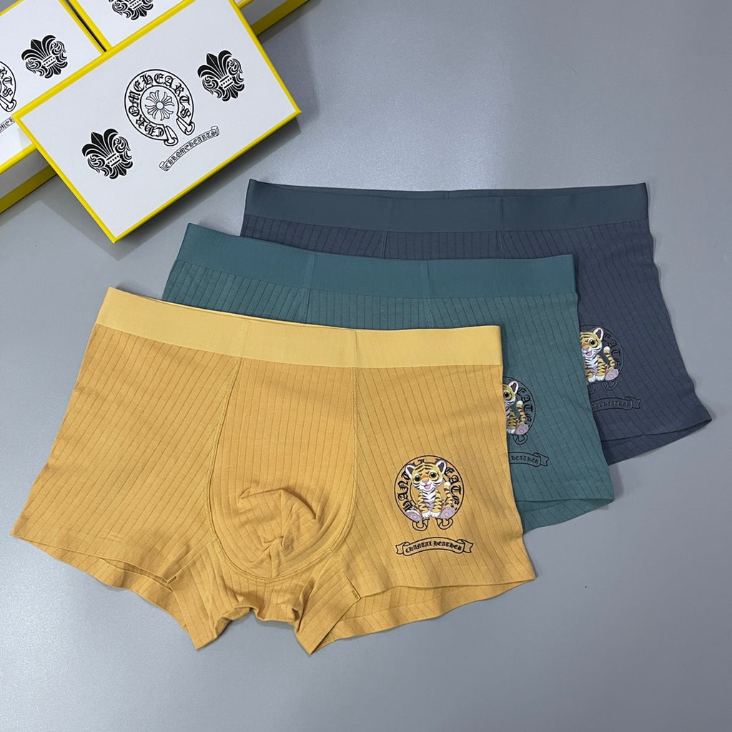 Chrome Hearts Cotton Men's Boxer Briefs - 3-Piece Box