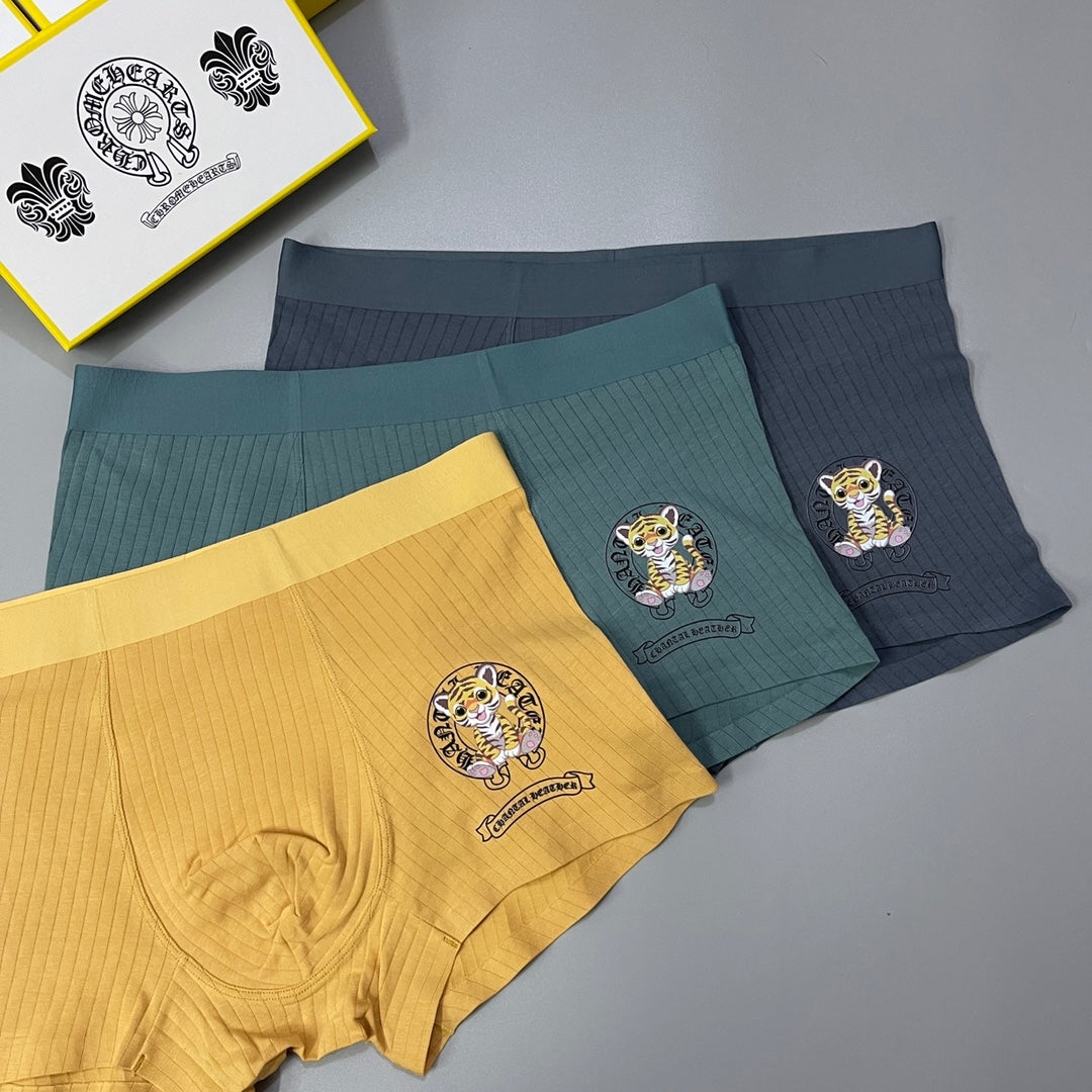 Chrome Hearts Cotton Men's Boxer Briefs - 3-Piece Box