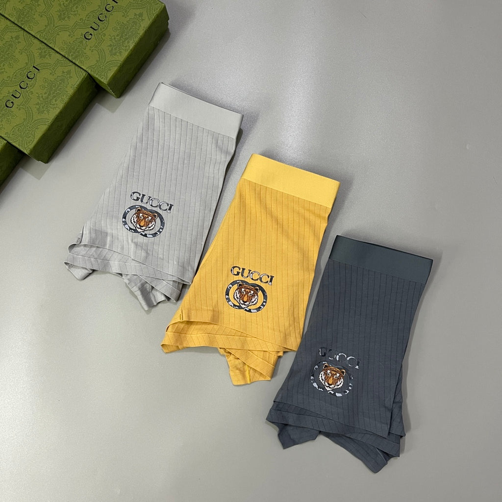 Gucci Cotton Men's Boxer Briefs - 3-Piece Box