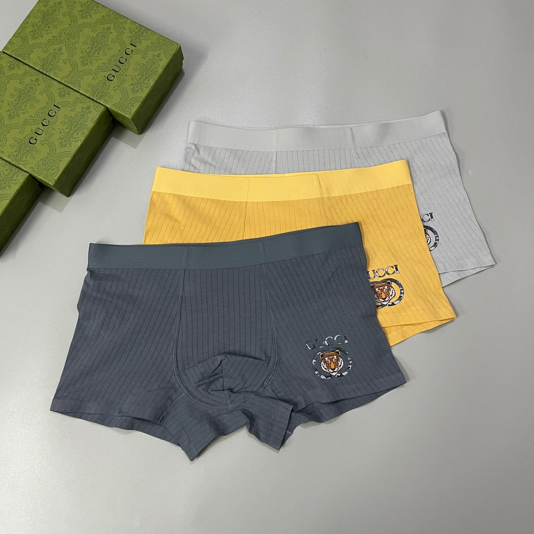 Gucci Cotton Men's Boxer Briefs - 3-Piece Box