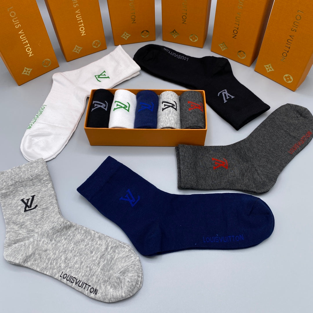 Louis Vuitton Crew Socks - 5-Pair Pack