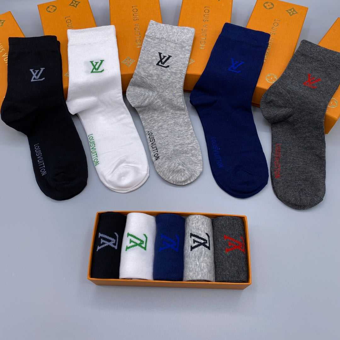 Louis Vuitton Crew Socks - 5-Pair Pack