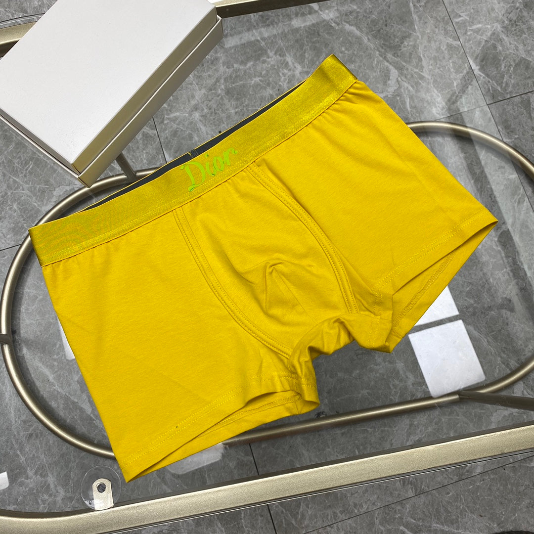 Dior Contrast Waistband Men's Trunk Underwear - 3-Piece Box