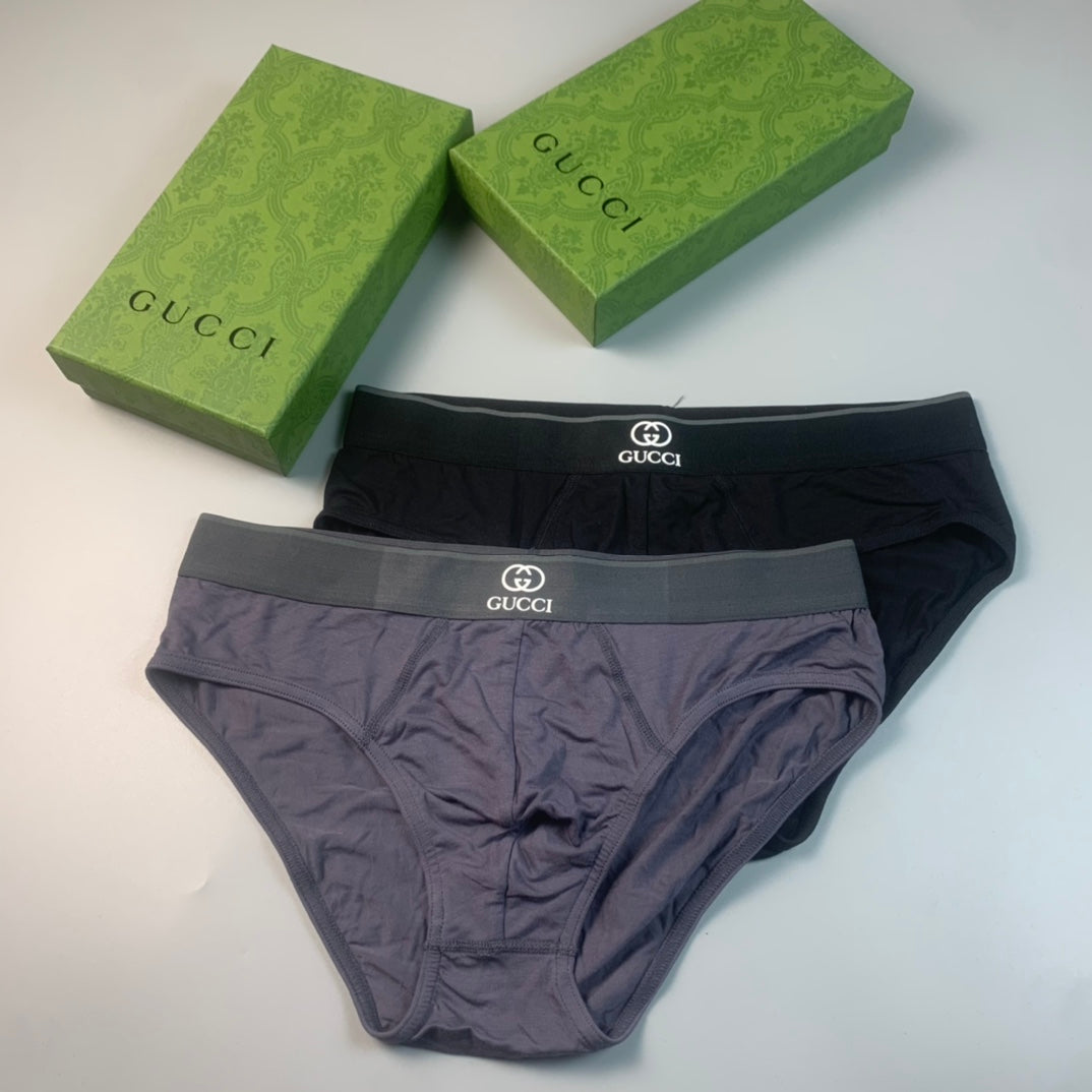 Gucci Contrast Logo Waistbands Men's Briefs - 3-Piece Box