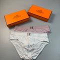 Hermes Clean Logo Waistbands Men's Briefs - 3-Piece Box