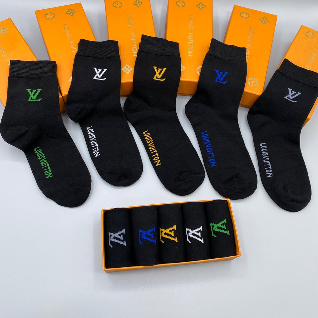 Louis Vuitton Crew Socks - 5-Pair Pack