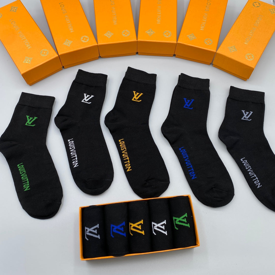 Louis Vuitton Crew Socks - 5-Pair Pack
