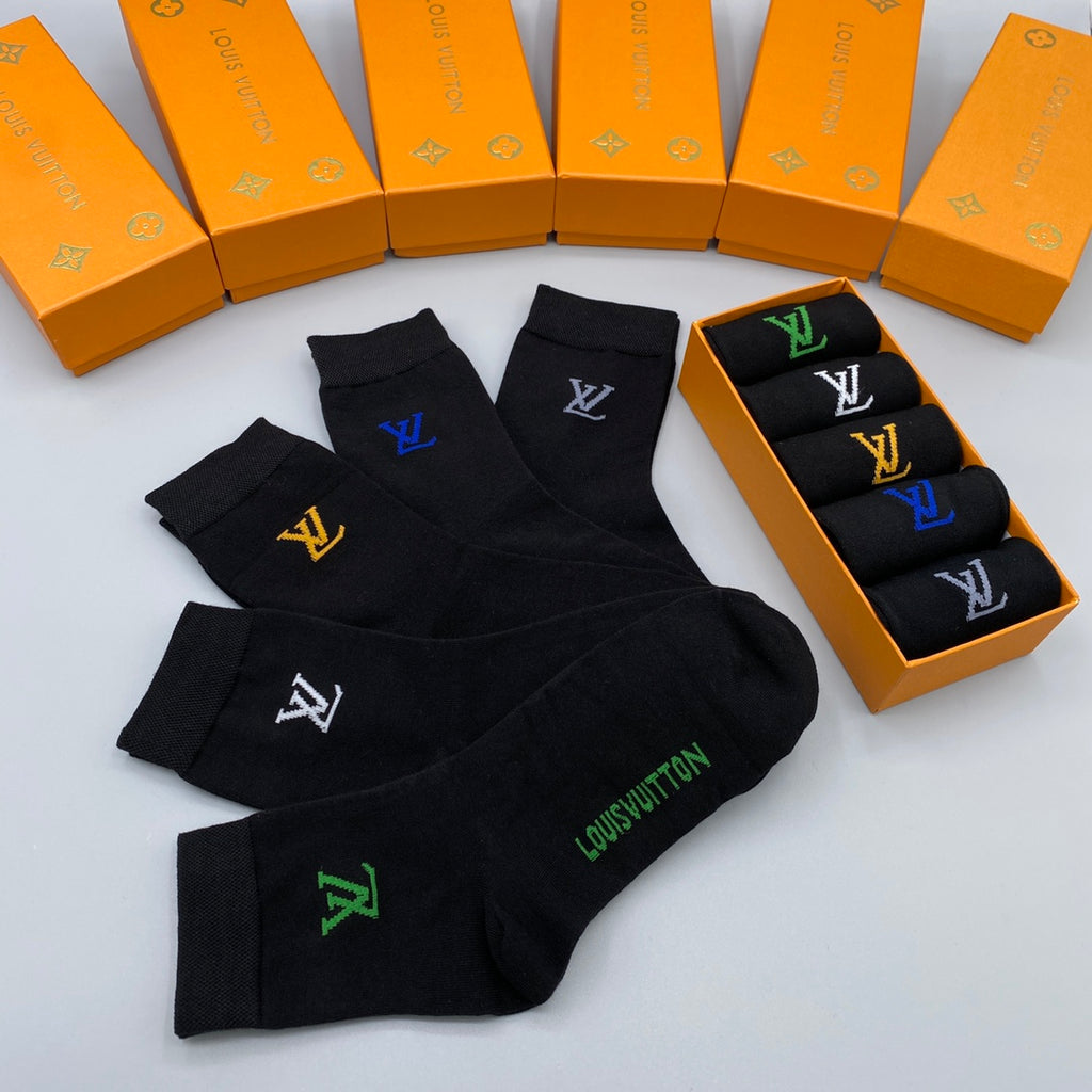 Louis Vuitton Crew Socks - 5-Pair Pack