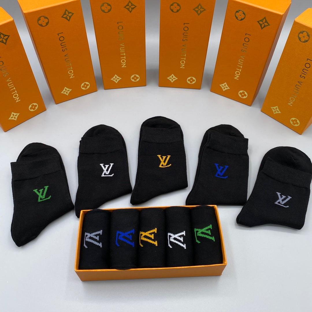 Louis Vuitton Crew Socks - 5-Pair Pack