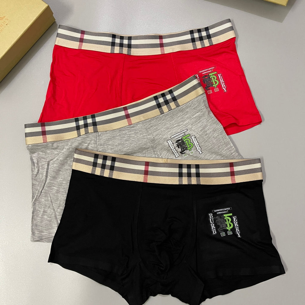 Burberry Modal Men's Boxer Briefs - 3-Piece Box