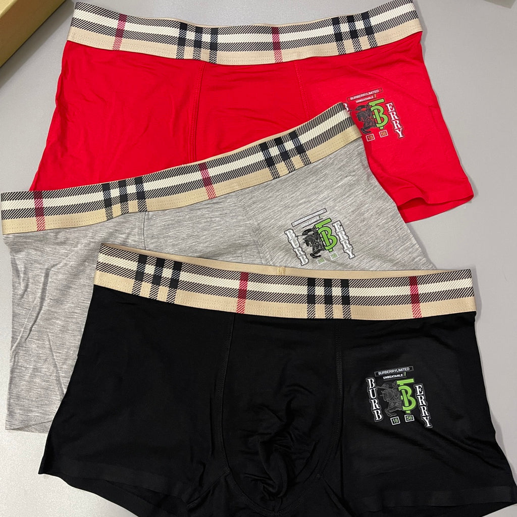 Burberry Modal Men's Boxer Briefs - 3-Piece Box
