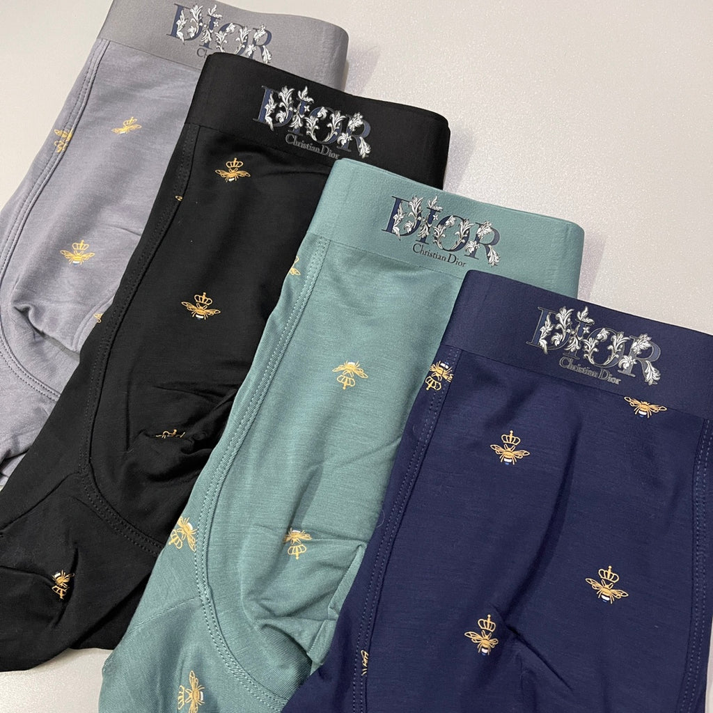 Dior Small Bee Motifs Men's Boxer Briefs - 3-Piece Box