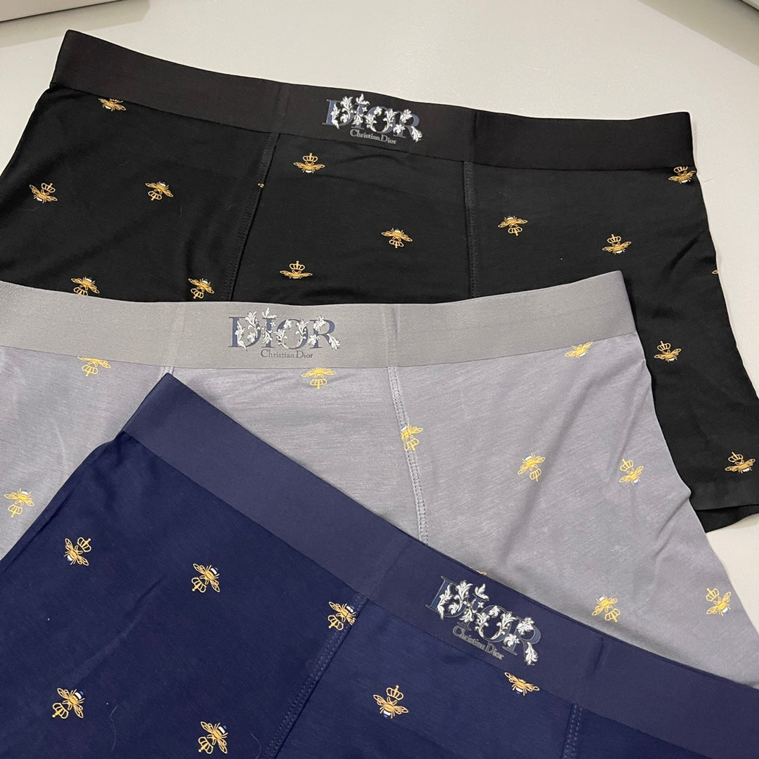 Dior Modal Men's Boxer Briefs - 3-Piece Box - Sizes L-XXXL