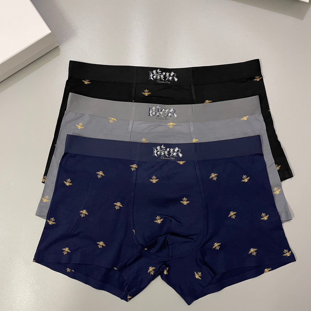 Dior Modal Men's Boxer Briefs - 3-Piece Box - Sizes L-XXXL