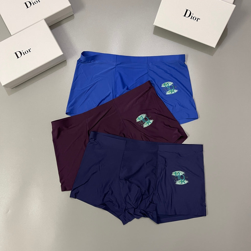Dior Milk-Silk Men's Boxer Briefs - 3-Piece Box