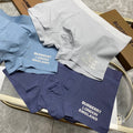 Burberry Cotton Visible Colour, Waistband And Emblem Details Men's Boxer Briefs - 3-Piece Box