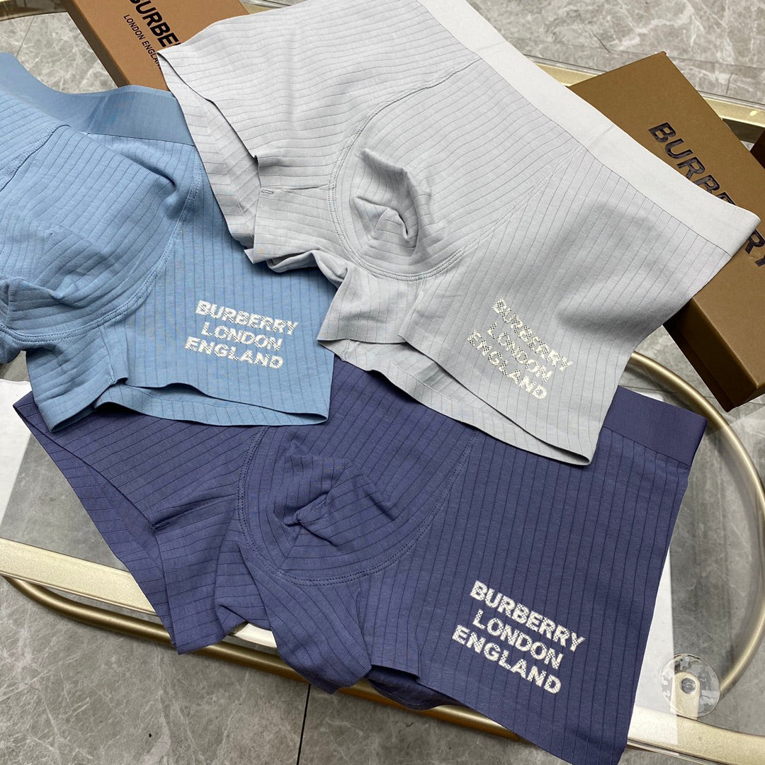 Cotton Men's Boxer Briefs - 3-Piece Box