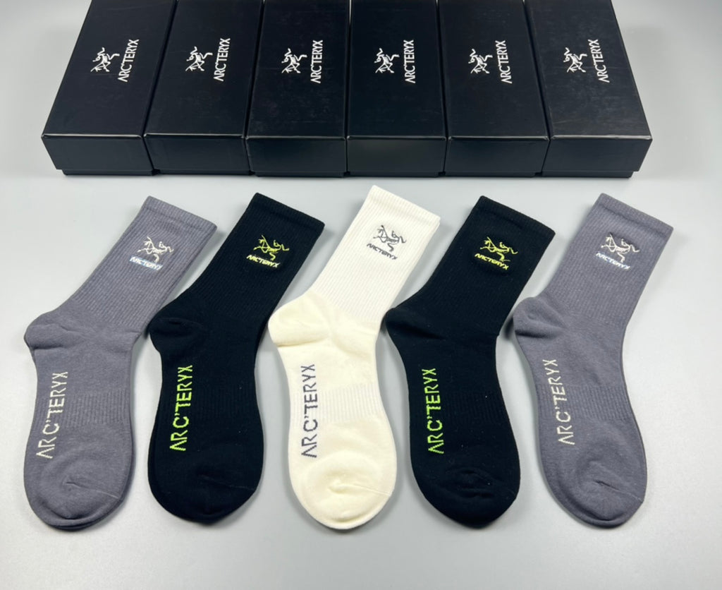 Arc'teryx Cotton Short Socks - 5-Pair Pack