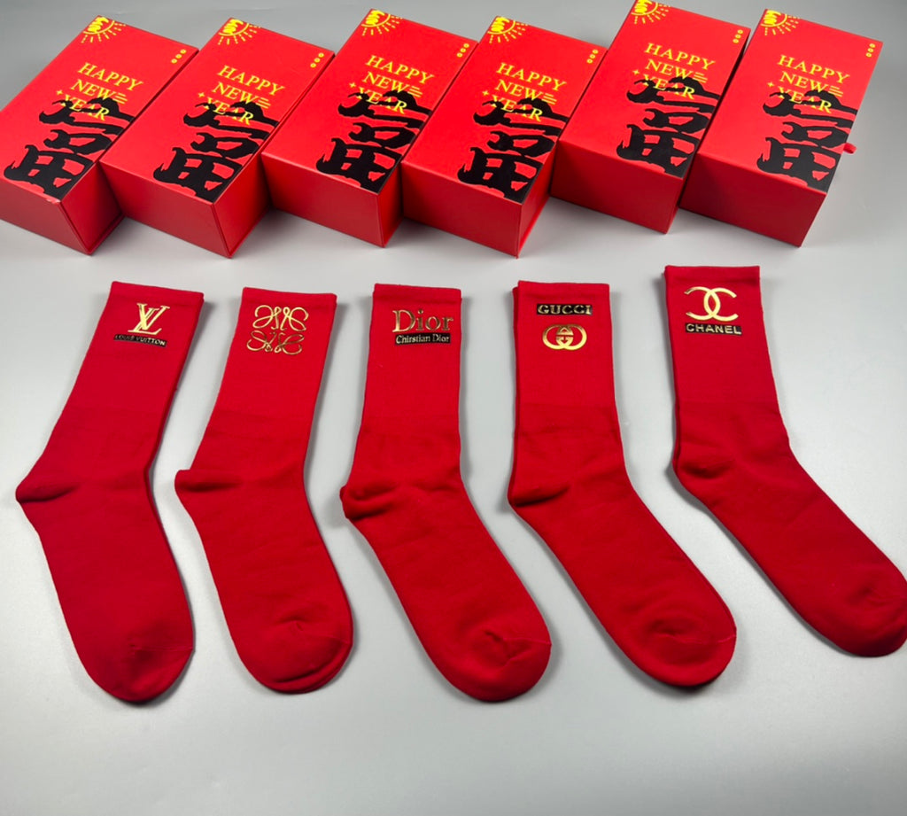 Cotton Crew Socks - 5-Pair Pack