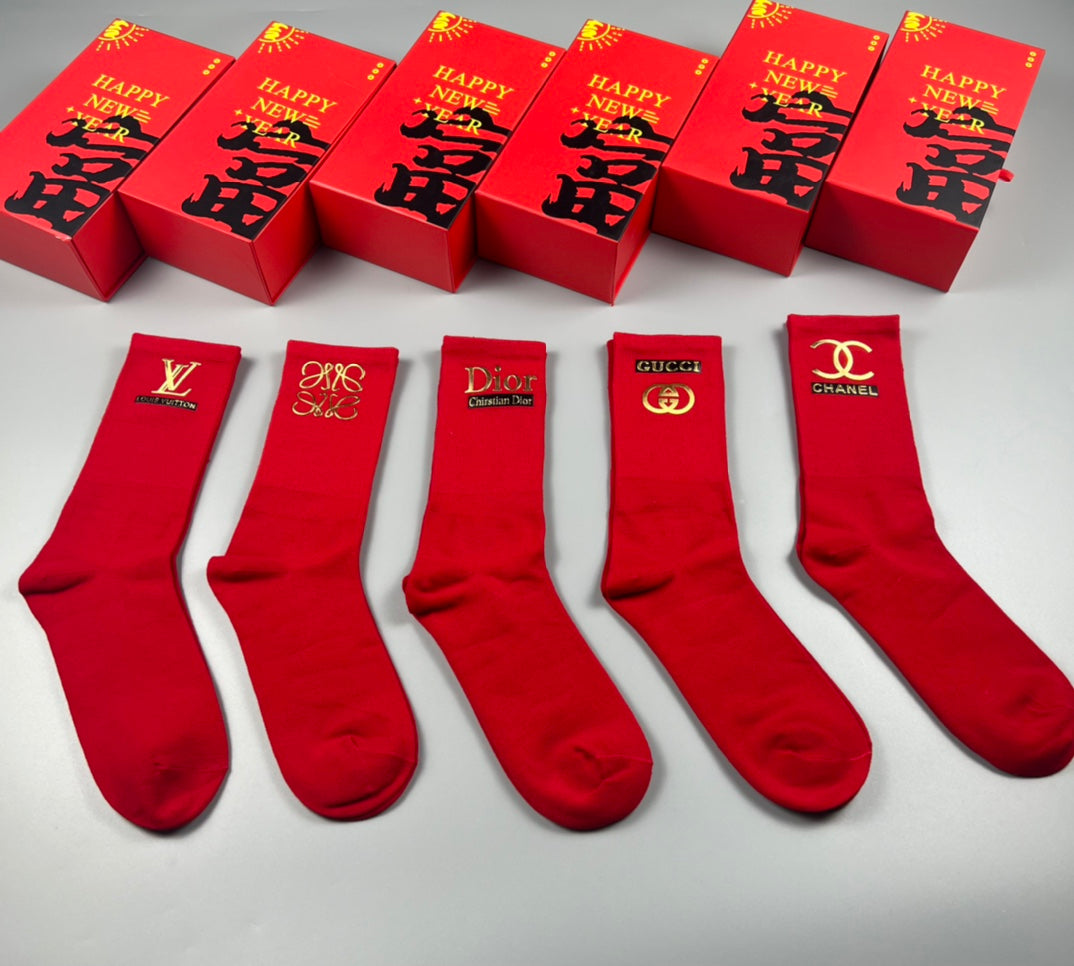 Cotton Crew Socks - 5-Pair Pack