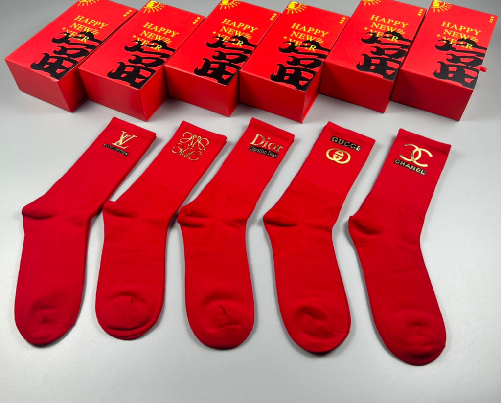 Cotton Crew Socks - 5-Pair Pack