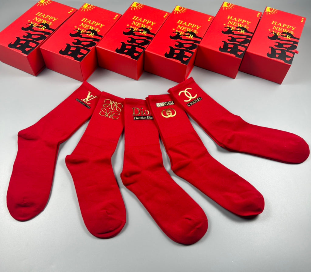 Cotton Crew Socks - 5-Pair Pack