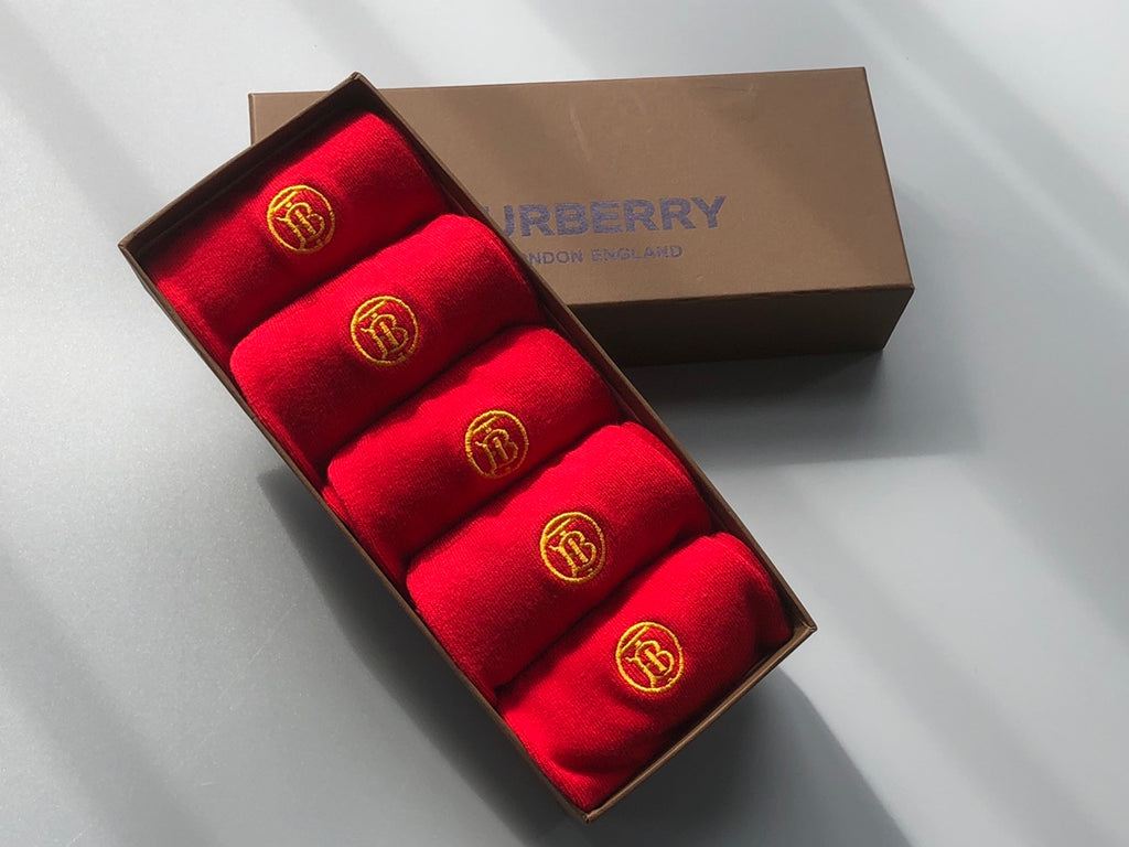 Burberry Crew Socks - 5-Pair Pack