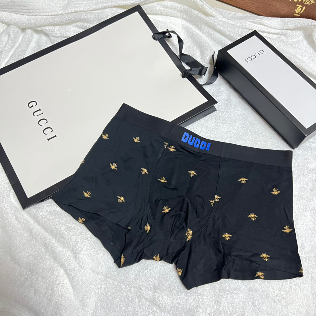 Gucci Small Bee-Style Motifs Men's Boxer Briefs - 3-Piece Box
