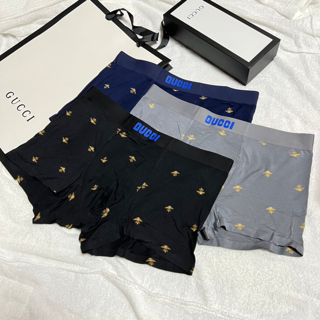 Gucci Modal Men's Boxer Briefs - 3-Piece Box