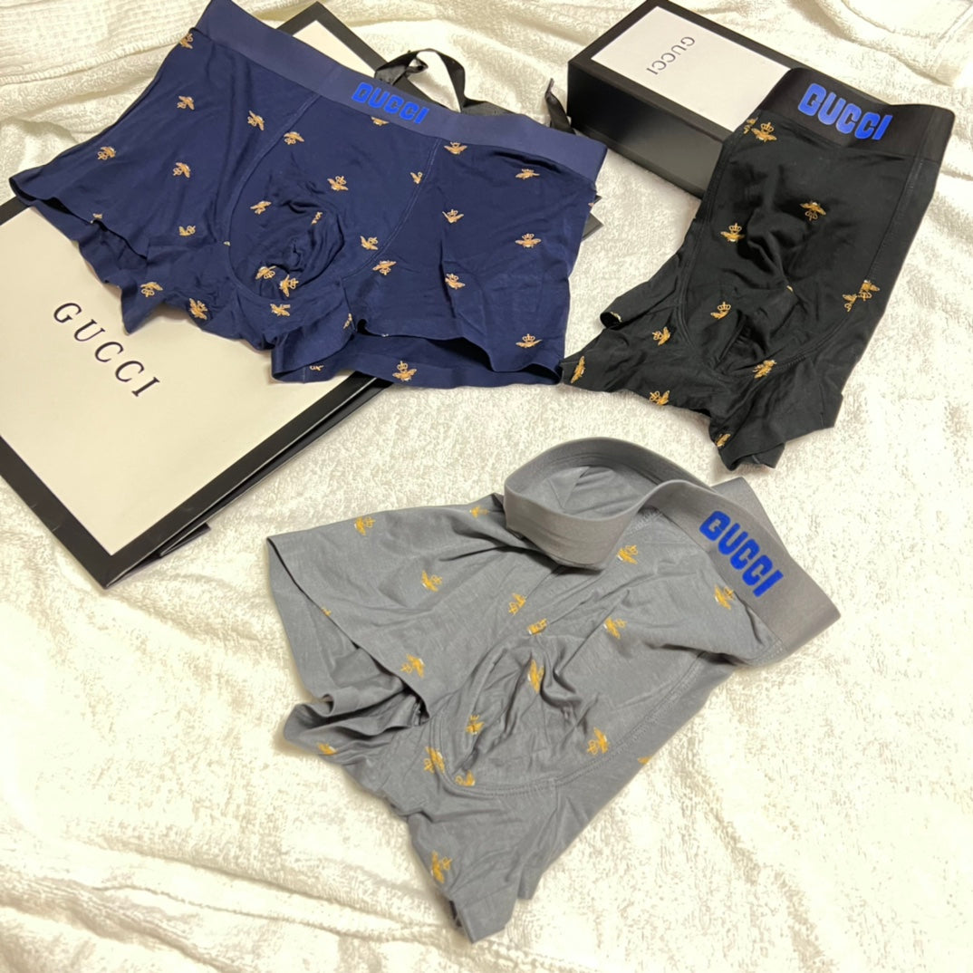 Gucci Modal Men's Boxer Briefs - 3-Piece Box