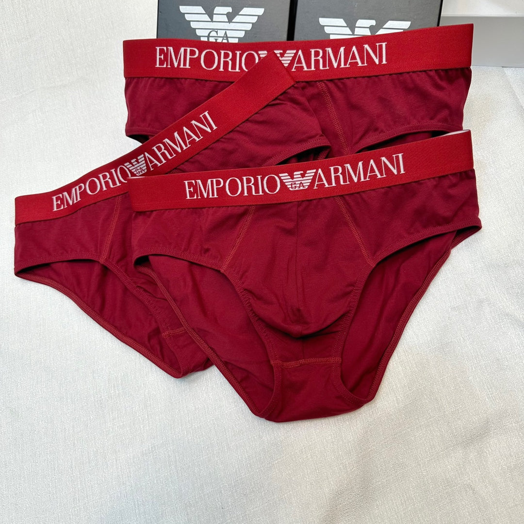 Armani Cotton Men's Briefs - 3-Piece Box