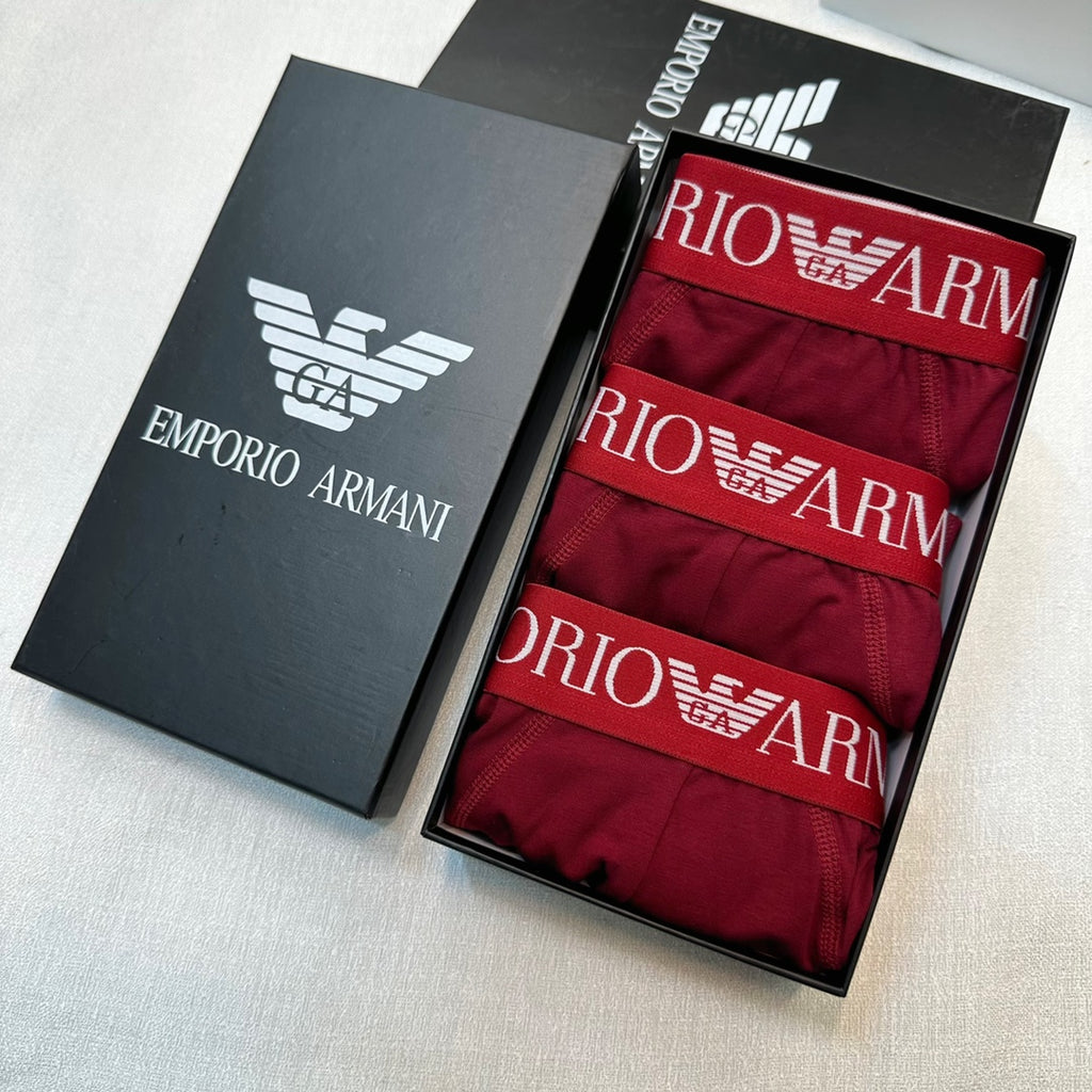 Armani Cotton Men's Briefs - 3-Piece Box