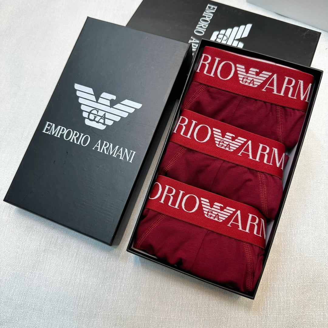 Armani Cotton Men's Briefs - 3-Piece Box