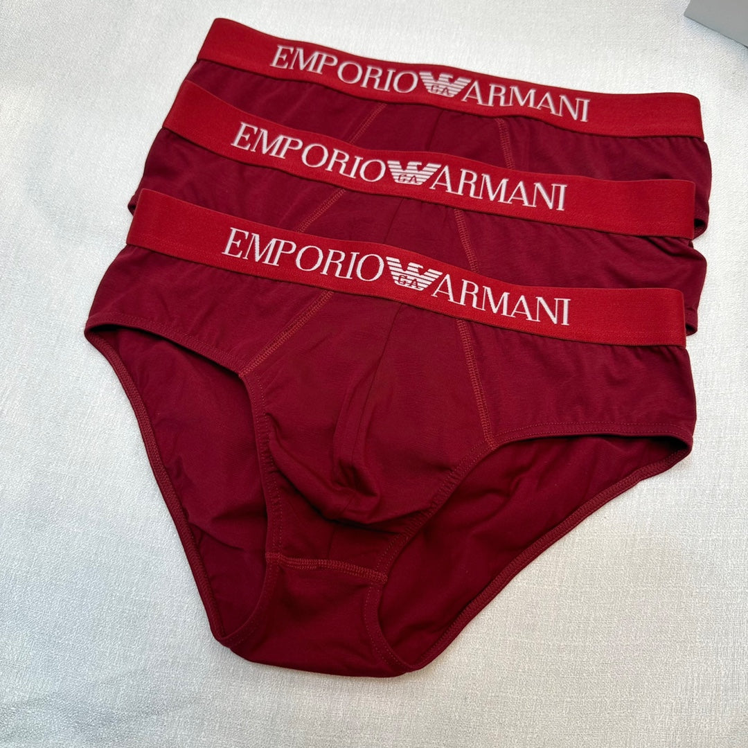 Armani Cotton Men's Briefs - 3-Piece Box
