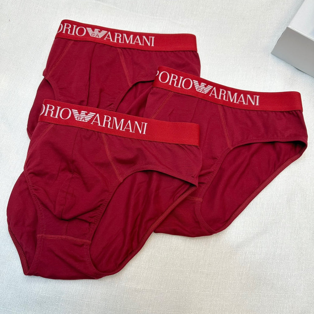 Armani Cotton Men's Briefs - 3-Piece Box