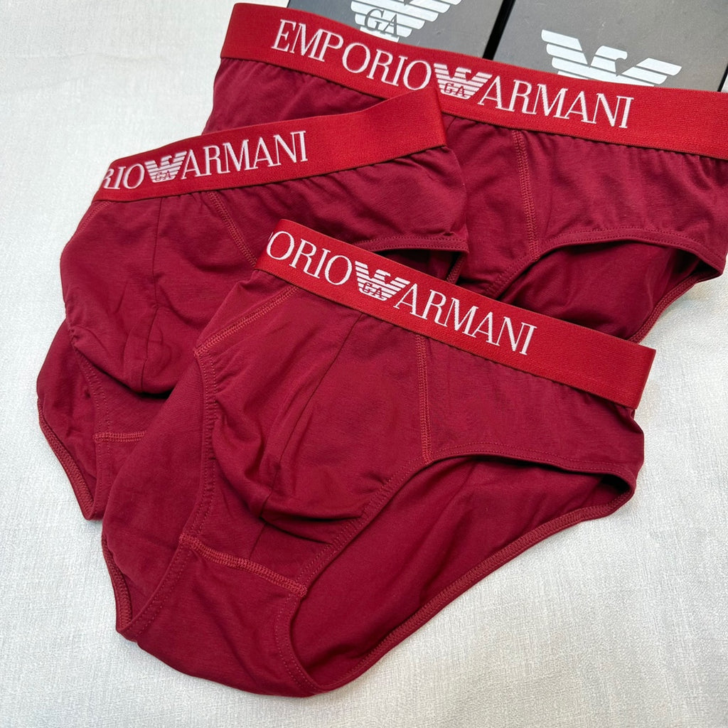 Armani Cotton Men's Briefs - 3-Piece Box