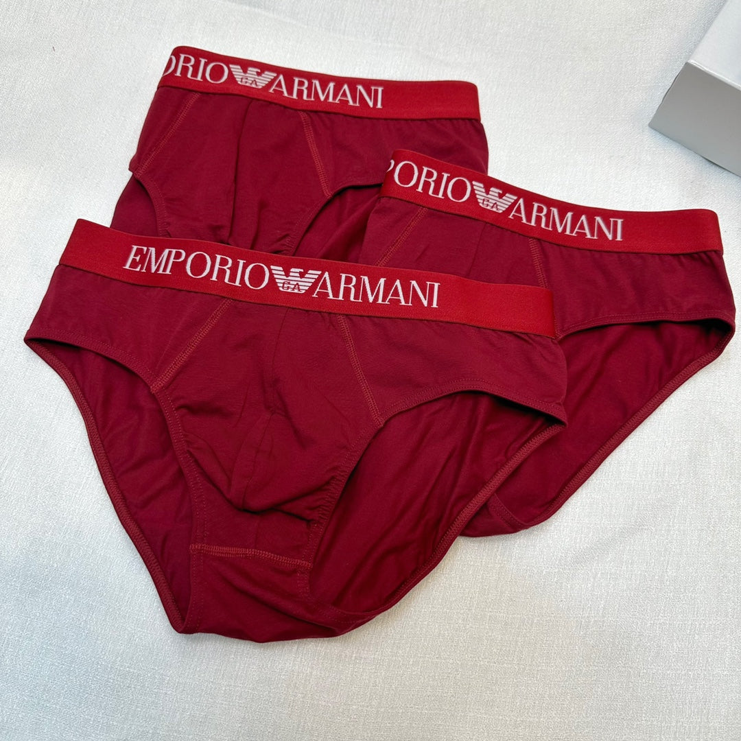 Armani Cotton Men's Briefs - 3-Piece Box