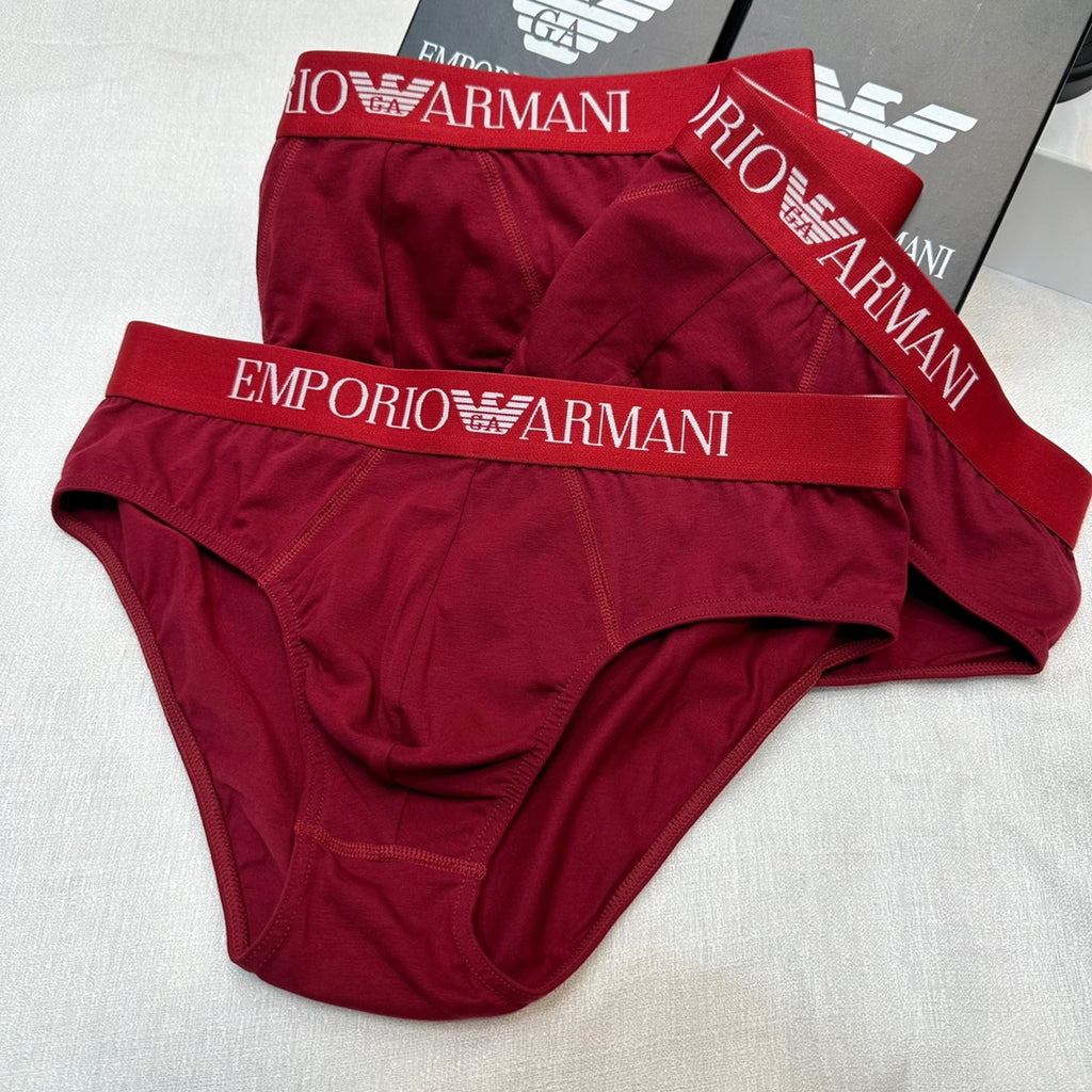 Armani Cotton Men's Briefs - 3-Piece Box