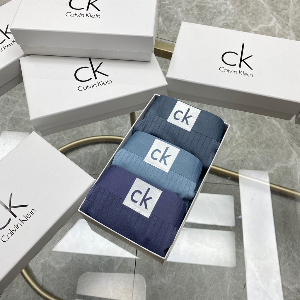 Calvin Klein Cotton Men's Boxer Briefs - 3-Piece Box