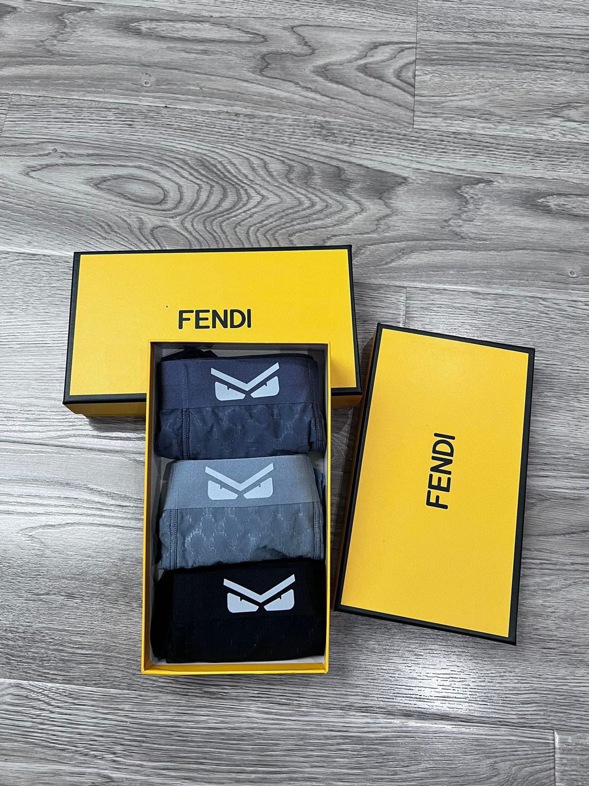 Fendi Small Eye Details Men's Boxer Briefs - 3-Piece Box