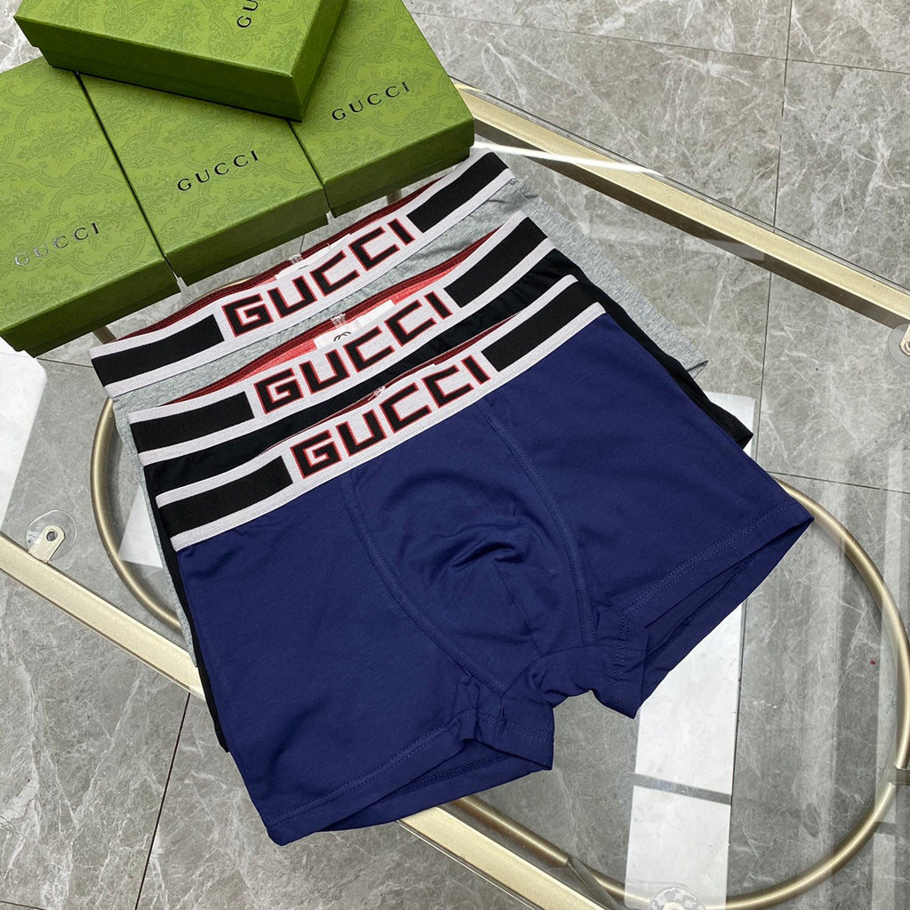 Gucci Cotton Men's Boxer Briefs - 3-Piece Box