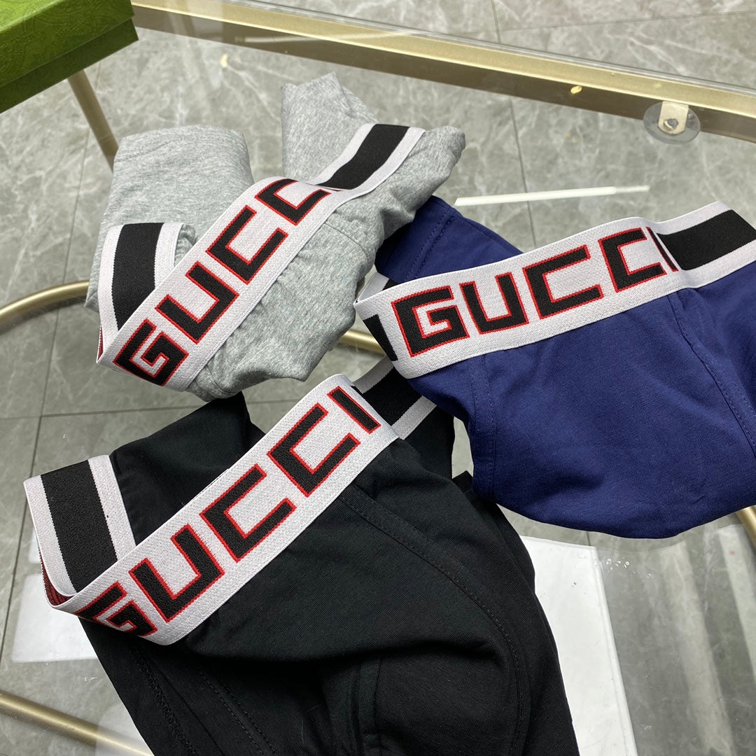 Gucci Cotton Men's Boxer Briefs - 3-Piece Box