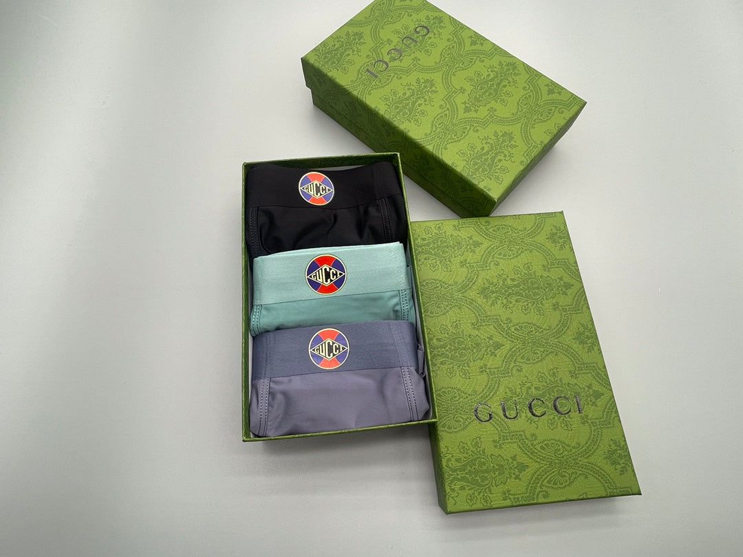 Gucci Nylon Blend Men's Boxer Briefs - 3-Piece Box
