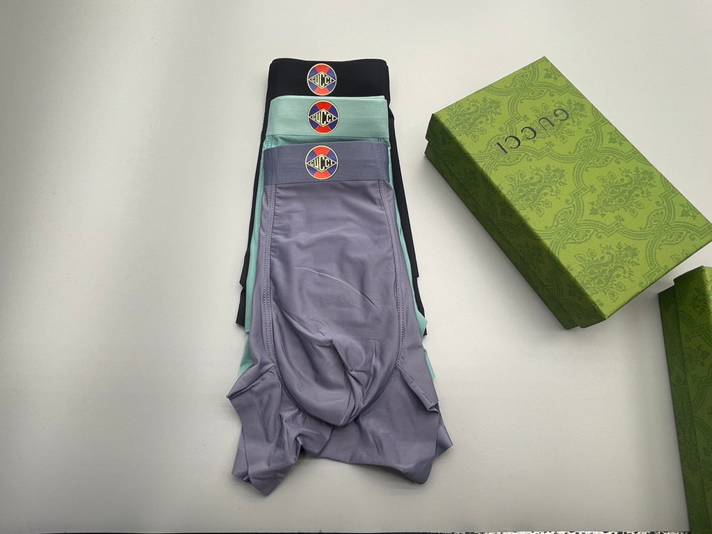 Gucci Nylon Blend Men's Boxer Briefs - 3-Piece Box