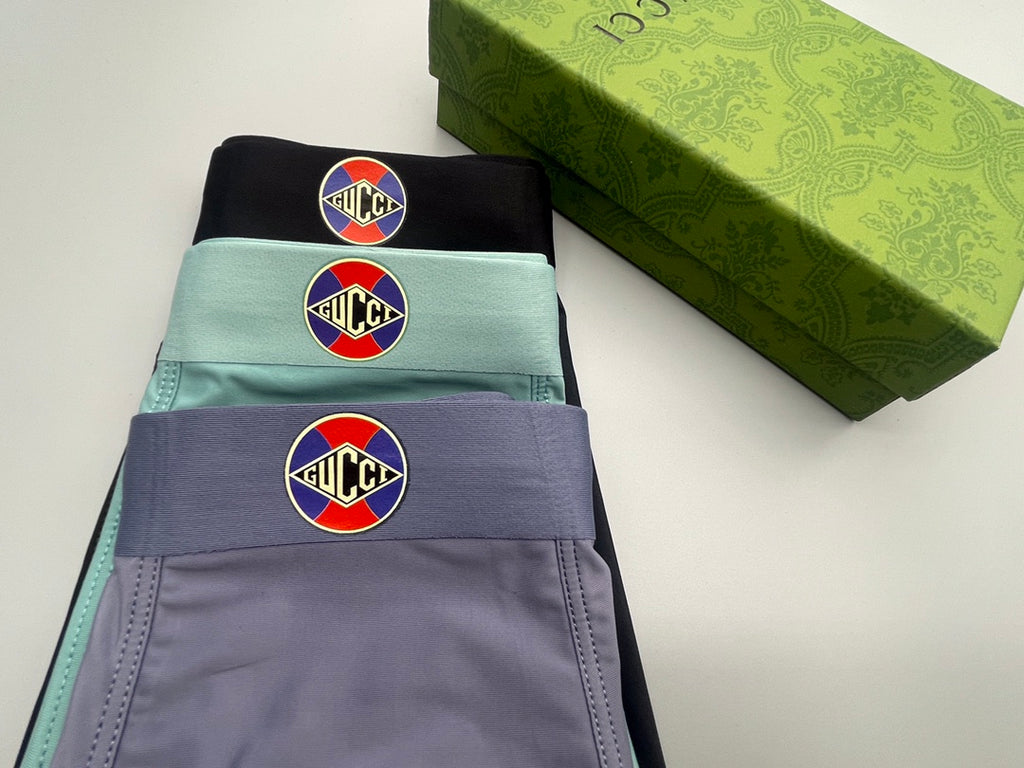 Gucci Nylon Blend Men's Boxer Briefs - 3-Piece Box